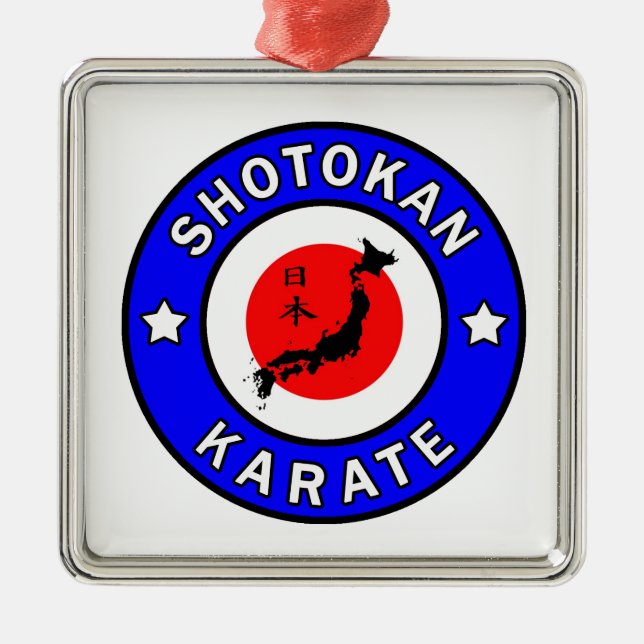 Shotokan Karate Metal Tree Decoration (Front)
