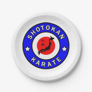 Shotokan Karate Paper Plate
