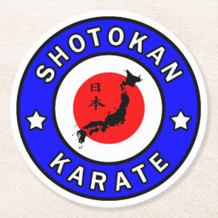 Shotokan Karate Round Paper Coaster