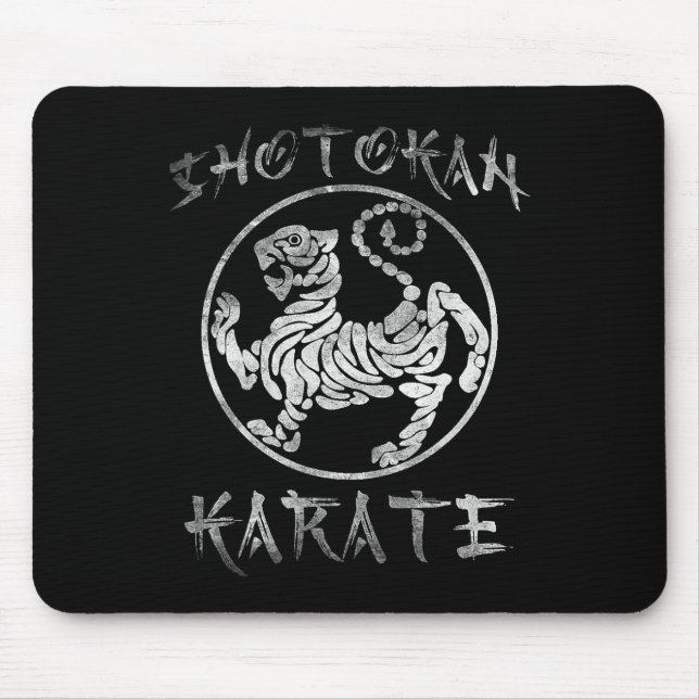 Shotokan Karate Symbol Tiger Dojo Training Kanji V Mouse Mat (Front)