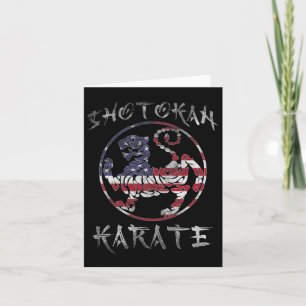 Shotokan Karate Tiger Symbol Usa Squad Martial Art Card