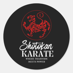 Shotokan Karate Where Tradition Meets Power Classic Round Sticker