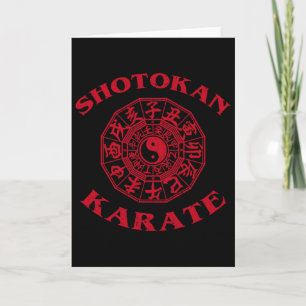 Shotokan Karate Zodiac Circle Card