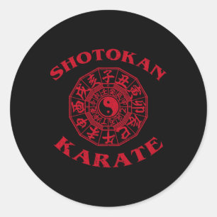 Shotokan Karate Zodiac Circle Classic Round Sticker