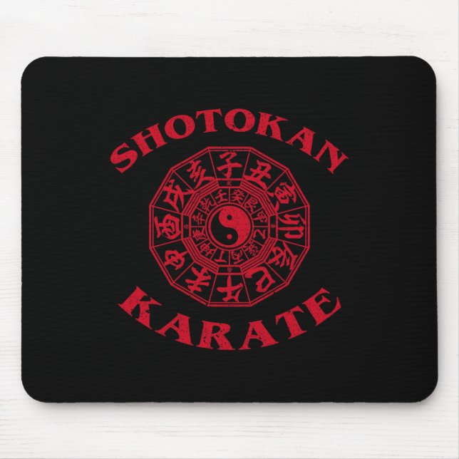 Shotokan Karate Zodiac Circle  Mouse Mat (Front)
