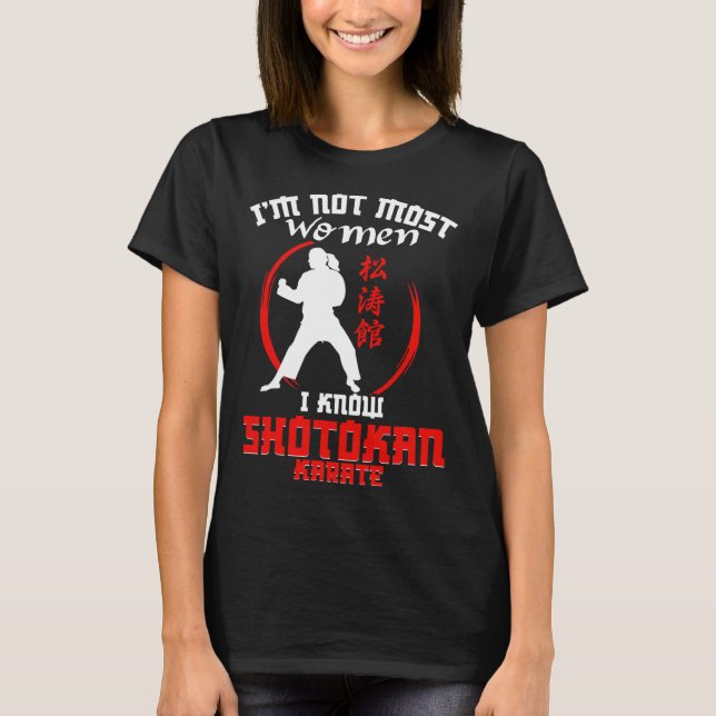 Shotokan Tiger Woman Girl Lady Practicioner Shotok T-Shirt (Front)