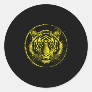 Shotokan Tigers Karate Modern Graphic 1 Classic Round Sticker