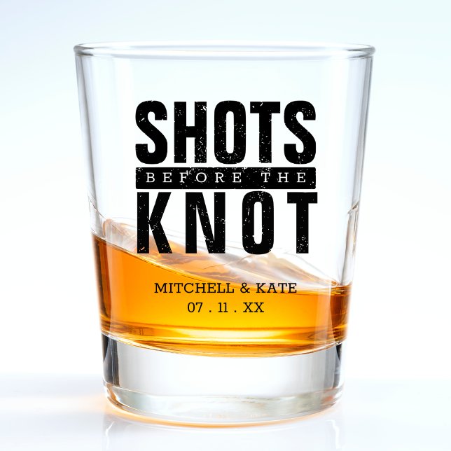 Shots Before the Knot Bachelorette Party Shot Glass (Shots Before the Knot Bachelorette Party Shot Glass)