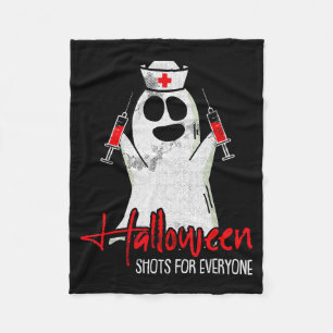 Shots For Everyone Lazy Halloween Costume Funny Gh Fleece Blanket