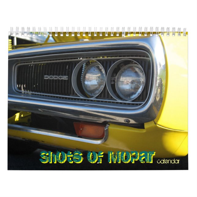 Shots of Mopar Calendar by WIZARD Photography (Cover)