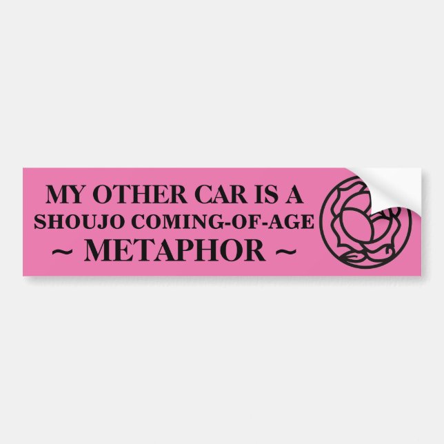 shoujo coming of age bumper sticker (Front)