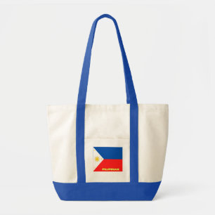 Shoulder bag with Philippine flag printed