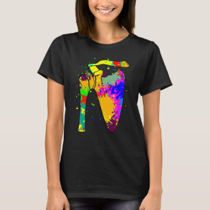 Shoulder Joint Art Paint Surgery Glenohumeral Arth T-Shirt