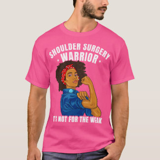 Shoulder Replacement African American Women Black T-Shirt