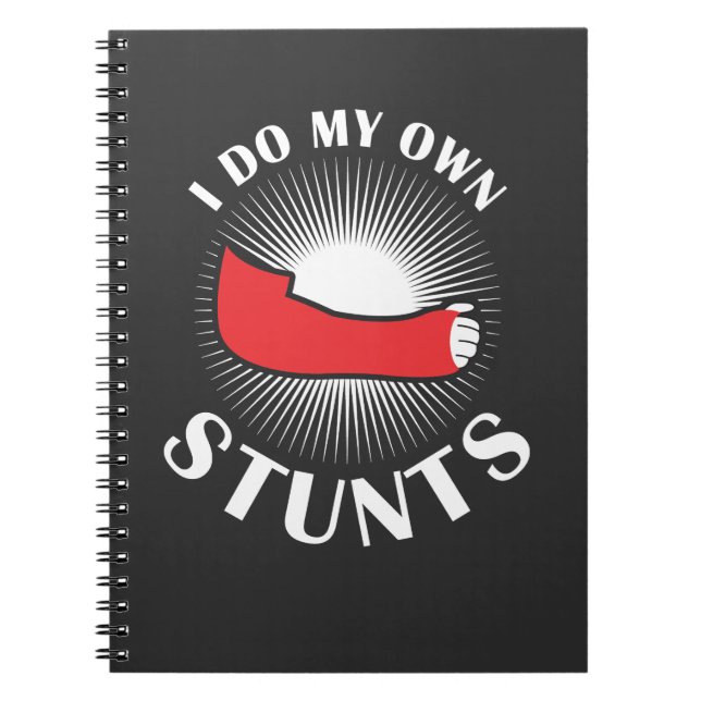 Shoulder Surgery Stunt Broken Arm Recovery Notebook (Front)