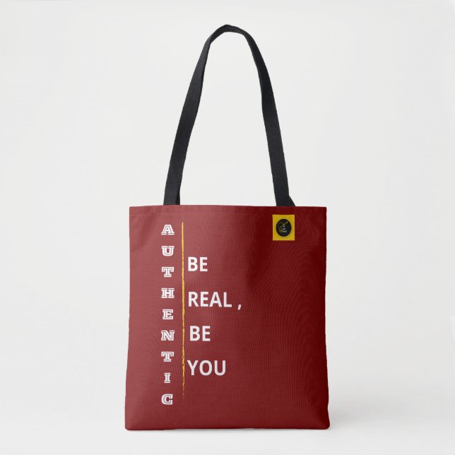 Shoulder Tote Bag - Authentic Vibe (Front)