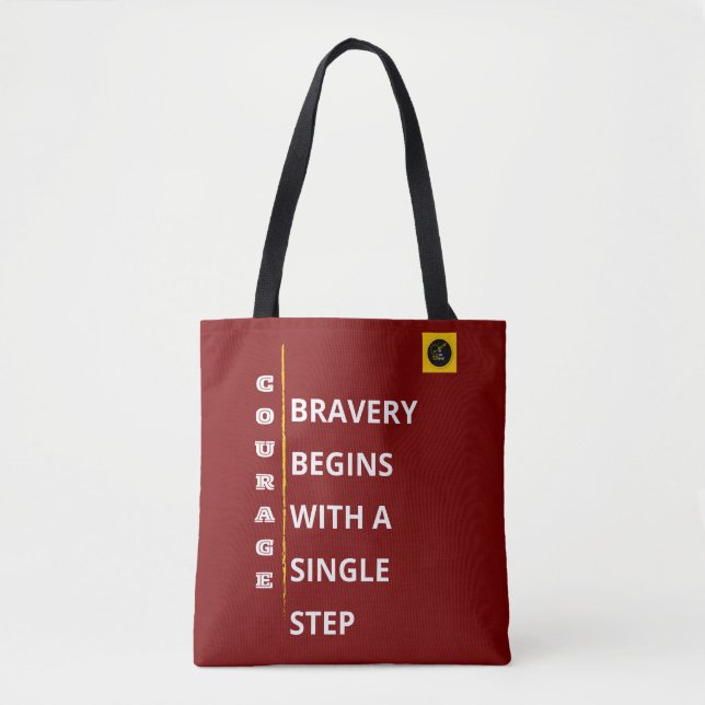 Shoulder Tote Bag - Courage Vibe (Front)
