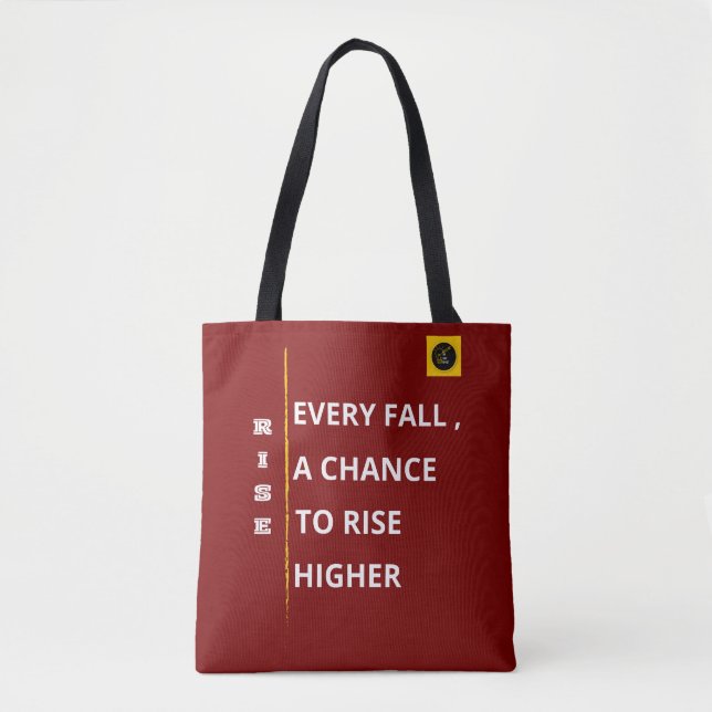 Shoulder Tote Bag - Rise Vibe (Front)
