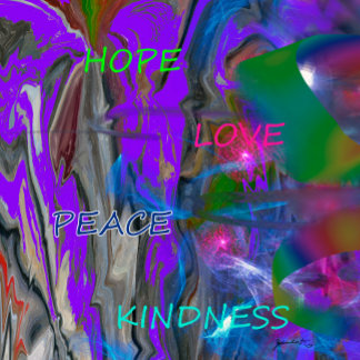 Shoulder Tote HOPE LOVE PEACE KINDNESS