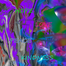 Shoulder Tote HOPE LOVE PEACE KINDNESS