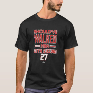 Should've Walked Him Seiya Suzuki Chicago Baseball T-Shirt