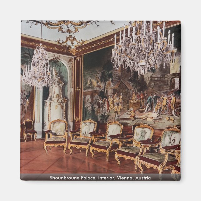 Shounbroune Palace, interior, Vienna, Austria Magnet (Front)