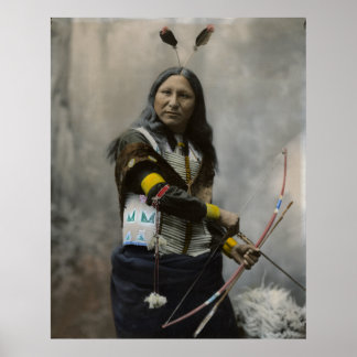 Shout At, Oglala Sioux, 1899 - Vintage Poster