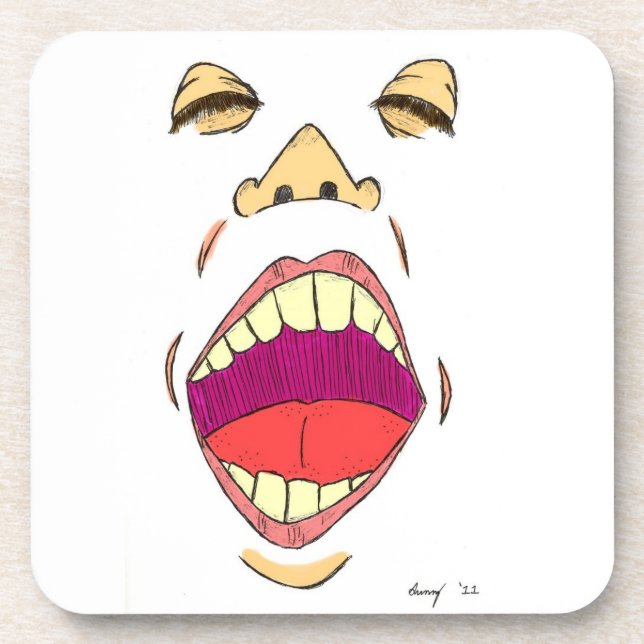 "Shout" Coasters - Set of 6 (Front)