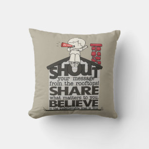 Shout from the Rooftops Cushion