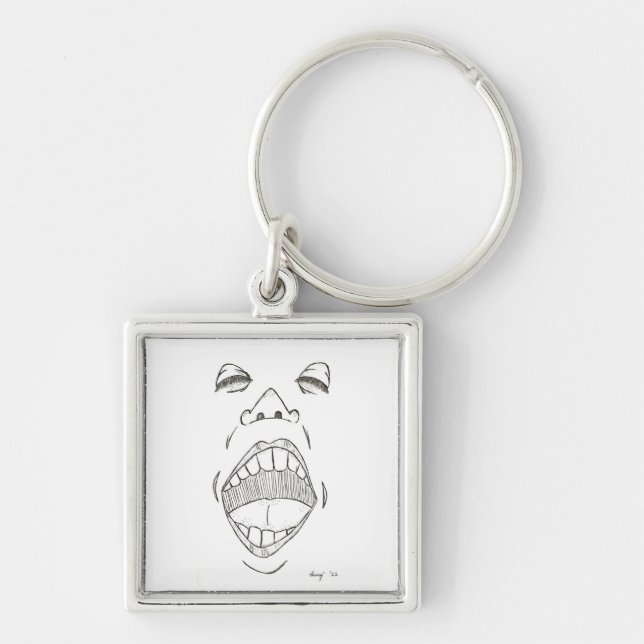 "Shout" Keychain (Front)
