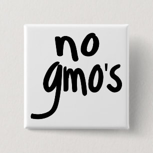Shout No GMO's Protect our Food 15 Cm Square Badge