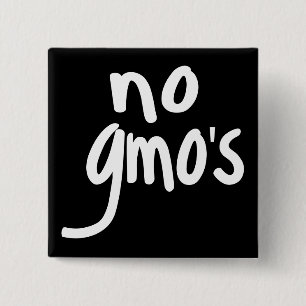 Shout No GMO's Protect our Food Black Badge