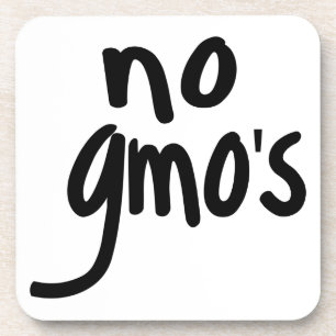 Shout No GMO's Protect our Food Coaster