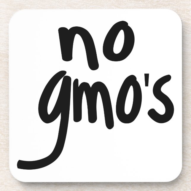 Shout No GMO's Protect our Food Coaster (Front)