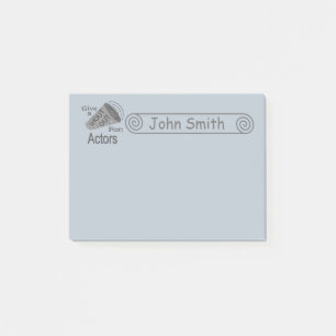 Shout Out for Actors 4x3 Post-it Notes