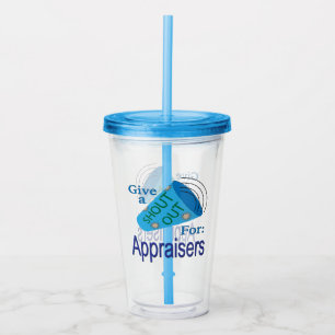 Shout Out for Appraisers Acrylic Tumbler
