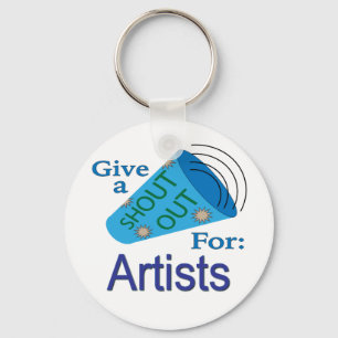 Shout Out for Artists Key Ring
