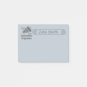 Shout Out for Automation Engineers 4x3 Post-it Notes