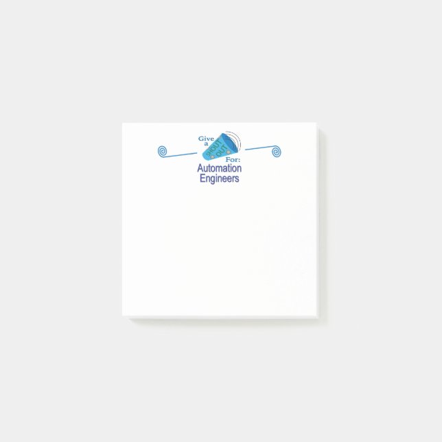 Shout Out for Automation Engineers Post-it Notes (Front)