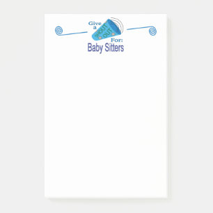 Shout Out for Baby Sitters Post-it Notes