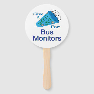 Shout Out for Bus Monitors Hand Fan