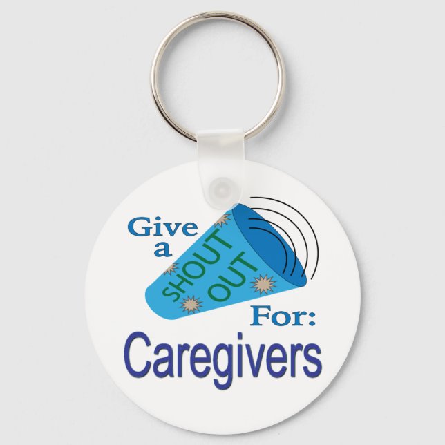 Shout Out for Caregivers Key Ring (Front)