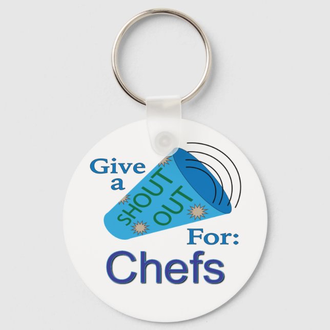 Shout Out for Chefs Key Ring (Front)