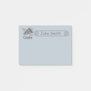 Shout Out for Cooks 4x3 Post-it Notes