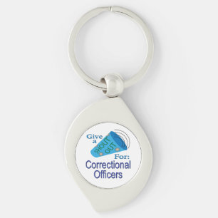 Shout Out for Correctional Officers Key Ring