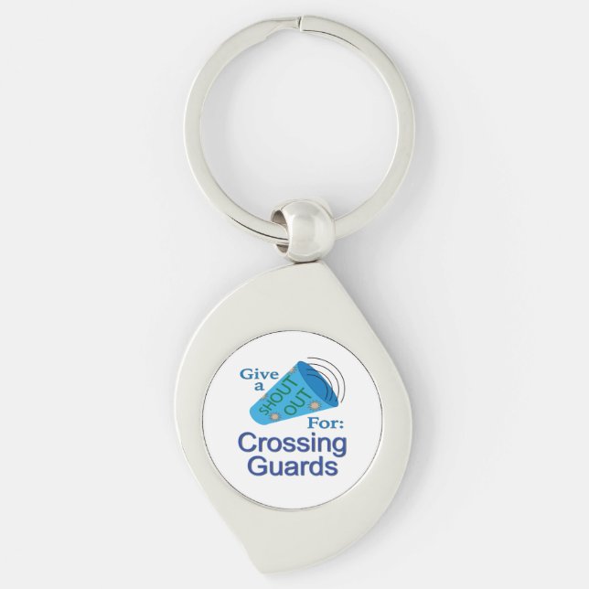Shout Out for Crossing Guards Key Ring (Front)
