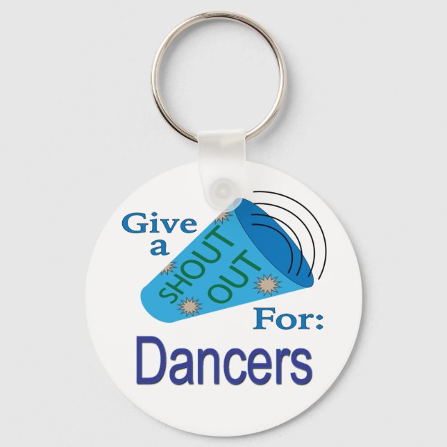 Shout Out for Dancers Key Ring (Front)