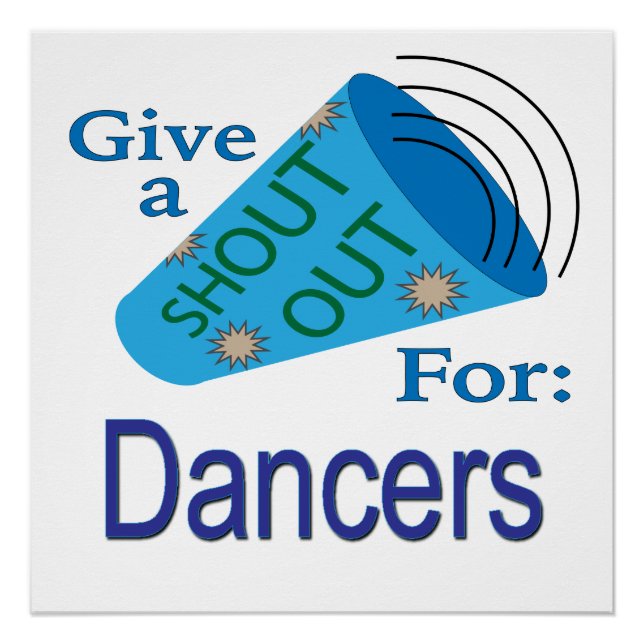 Shout Out for Dancers Poster (Front)