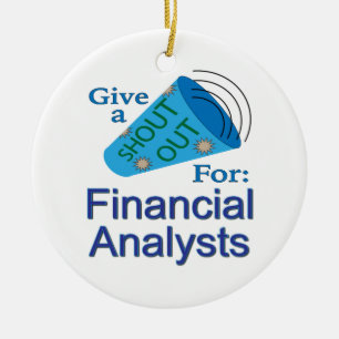 Shout Out for Financial Analysts Ceramic Tree Decoration