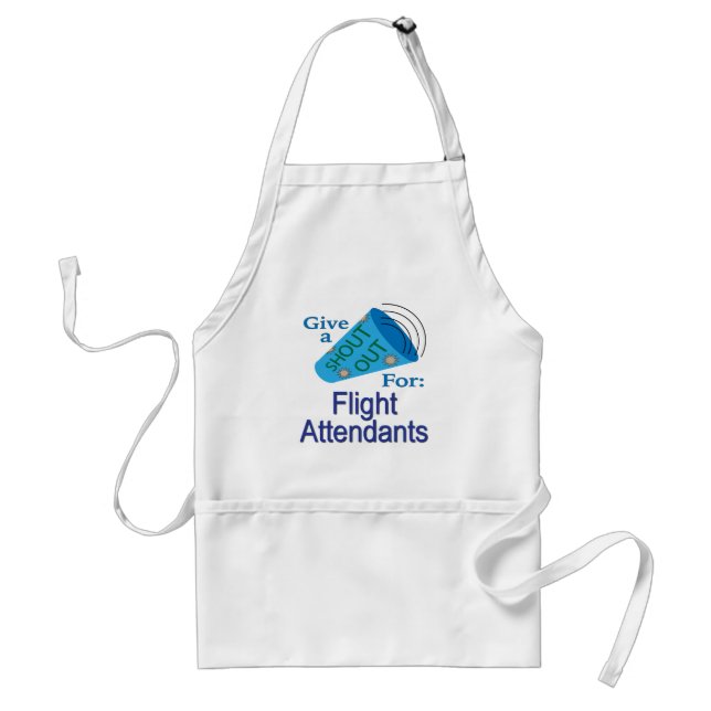 Shout Out for Flight Attendants Standard Apron (Front)